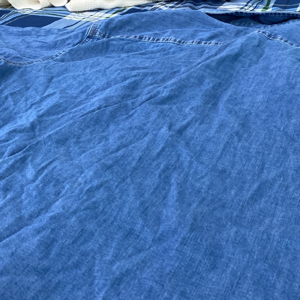 Wrangler denim button down short-sleeve shirt - Picture 14 of 17
